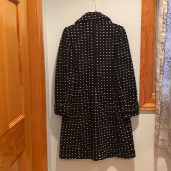 Arden B. Black and White Wool Coat - Picture 4 of 6